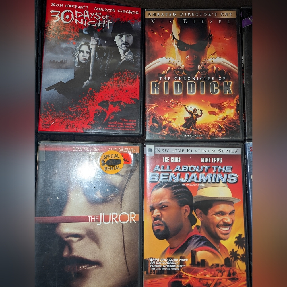 19 DVDS for sale
